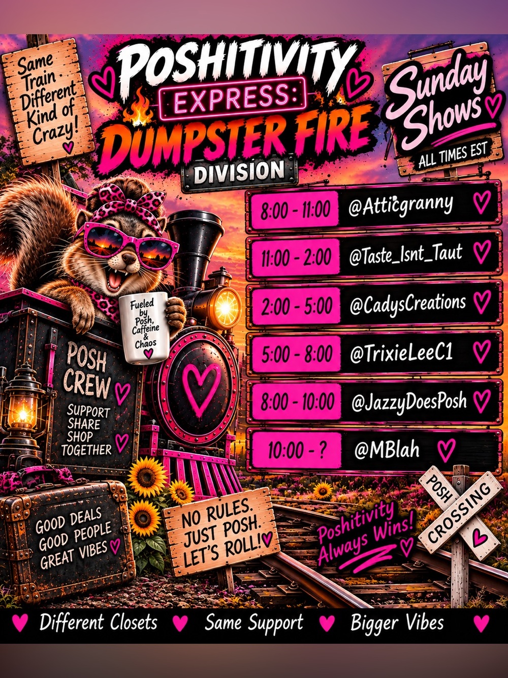 Cadyscreations is LIVE with Poshitivity Express